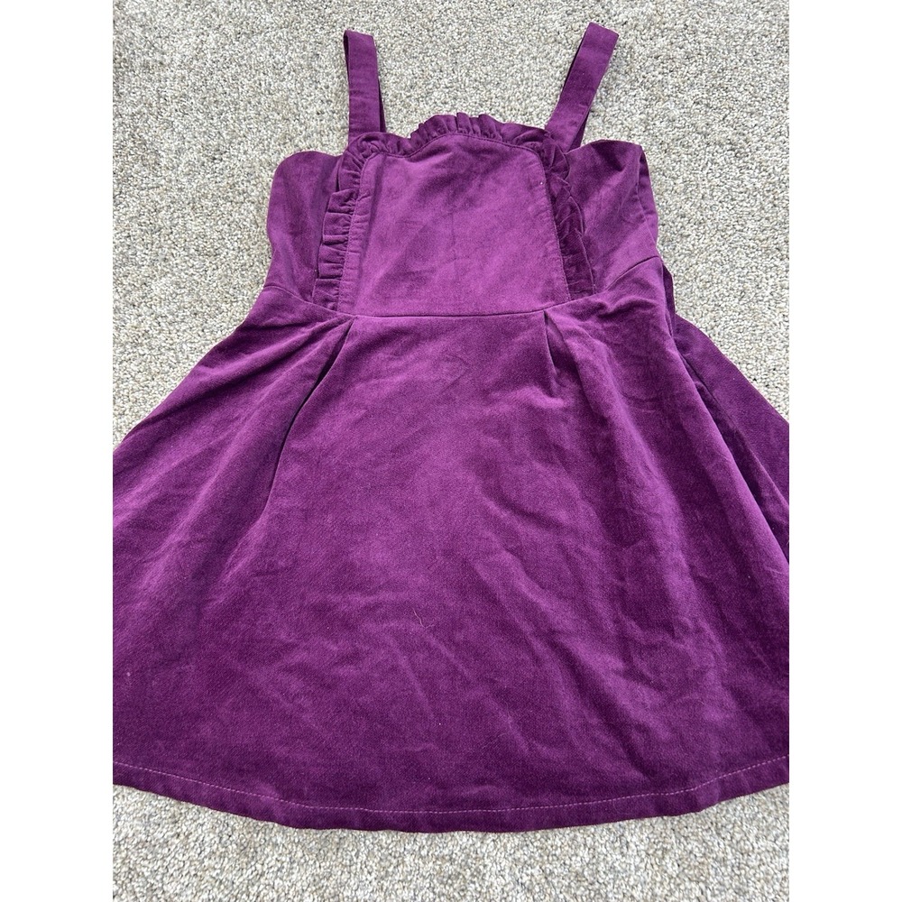 New Janie and Jack Girls 5 Years Pickled Beet Corduroy Ruffle Jumper Dress #0345